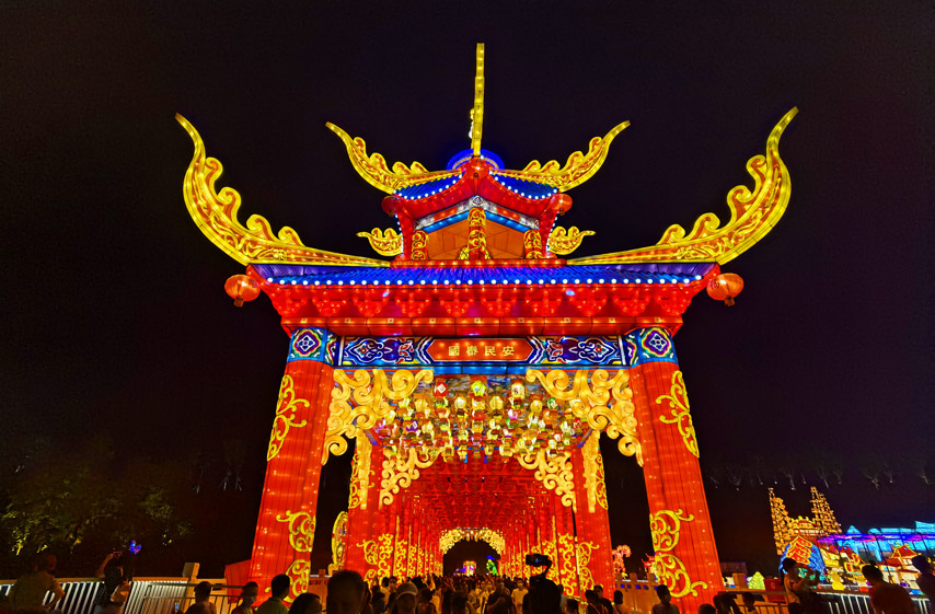 自貢彩燈花燈制作——春節(jié)大型廊燈